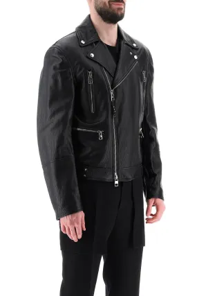 Alexander Mcqueen Leather Biker Jacket (Size - 48)