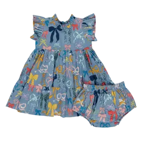 Baby Girls Jennifer Dress Set - Bows on Bows