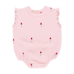 Baby Girls Phoebe Bubble - Pink Rocket Pop Embroidery