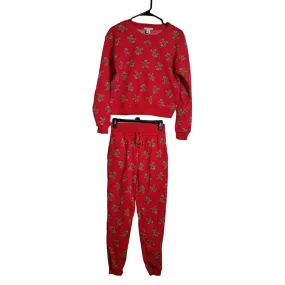 Better / Together Gingerbread Jogger Set Sweatshirt Sweatpants Medium