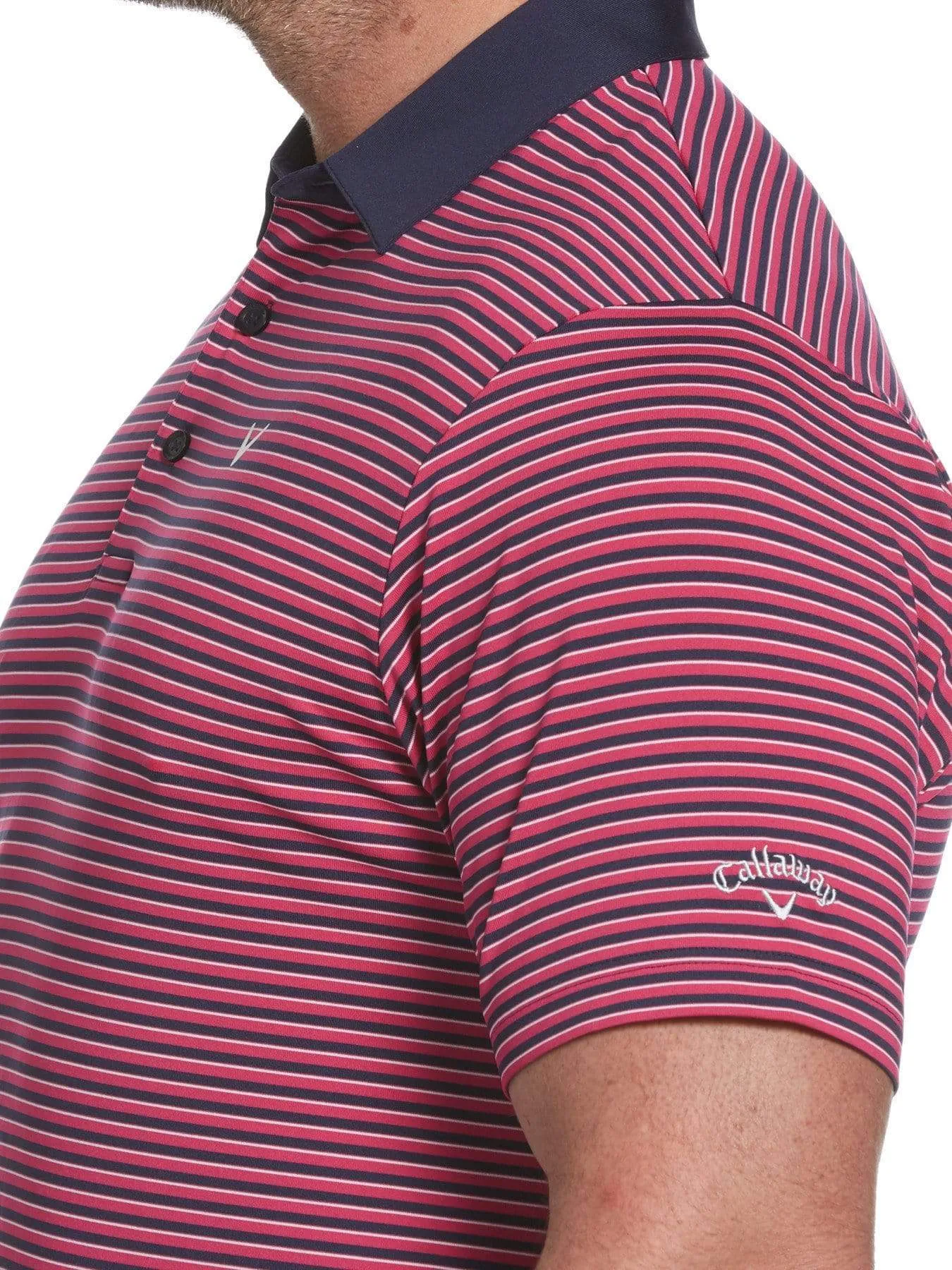 Big & Tall Refined 3-Color Stripe Polo