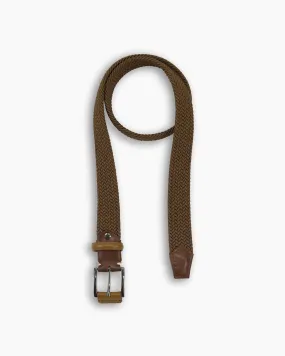 Brown Contrast Nastro Belt