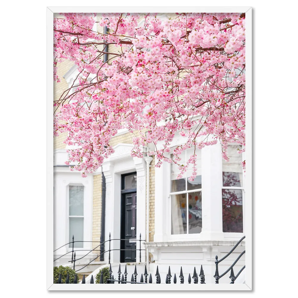 Cherry Blossoms in London II - Art Print by Victoria's Stories