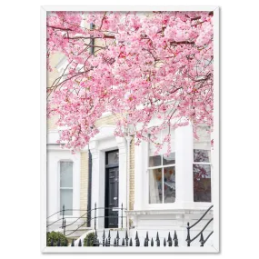 Cherry Blossoms in London II - Art Print by Victoria's Stories