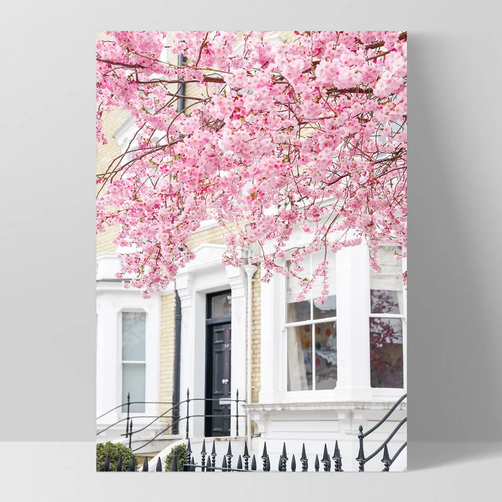 Cherry Blossoms in London II - Art Print by Victoria's Stories