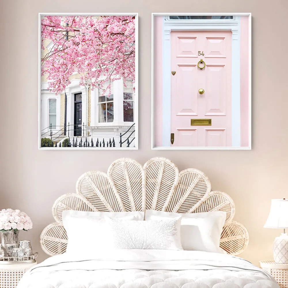 Cherry Blossoms in London II - Art Print by Victoria's Stories