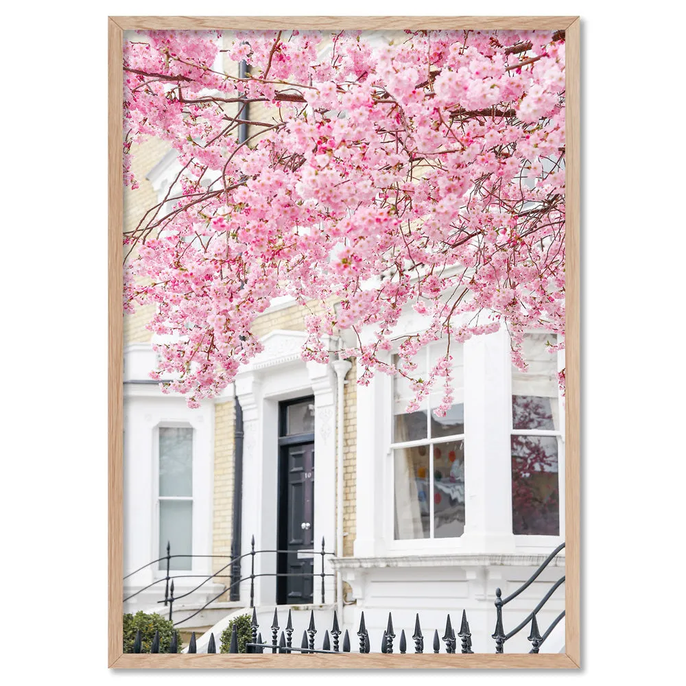 Cherry Blossoms in London II - Art Print by Victoria's Stories