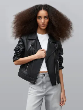 Connie Leather Biker Jacket