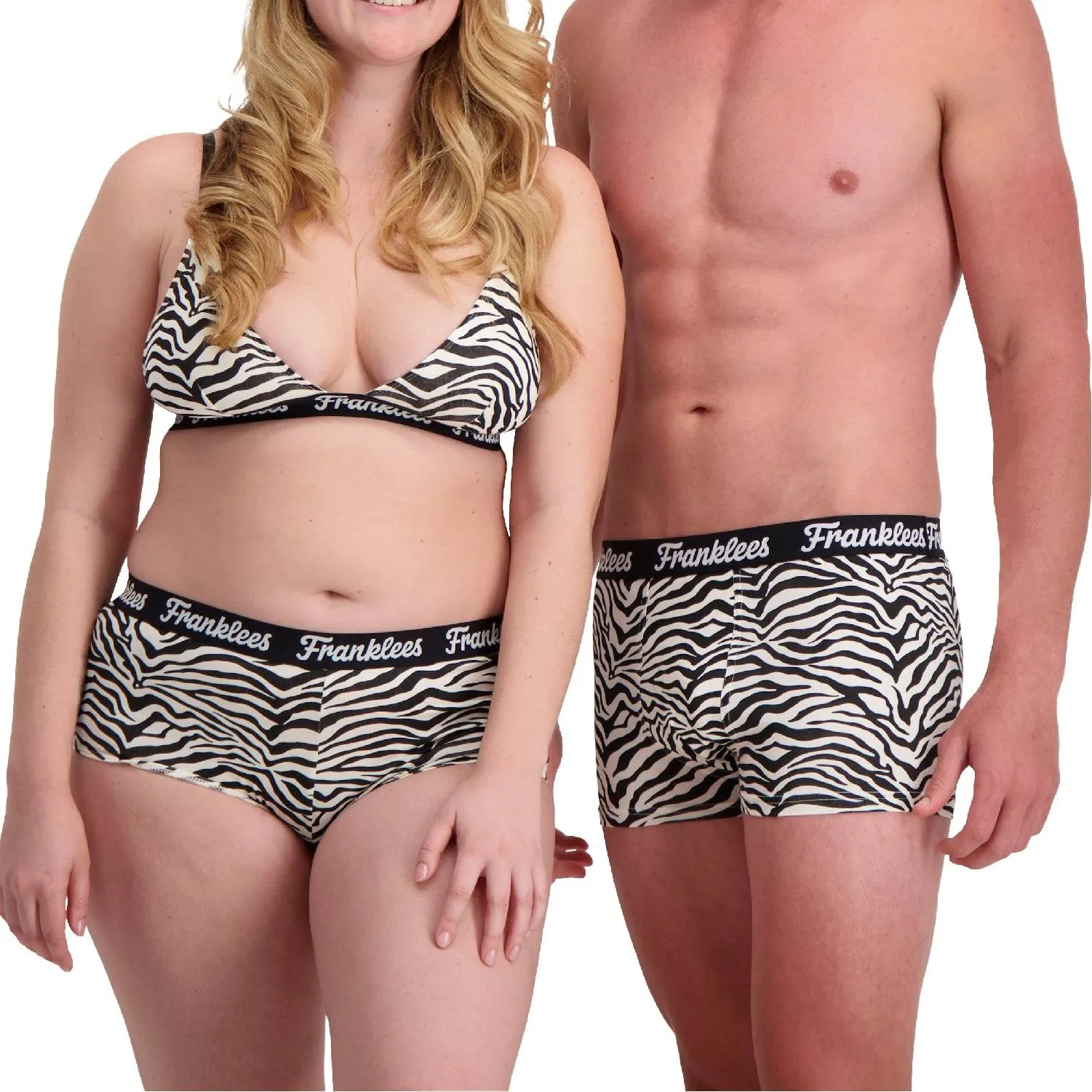 High Waisted Hipster | Soft Cotton | Zebra