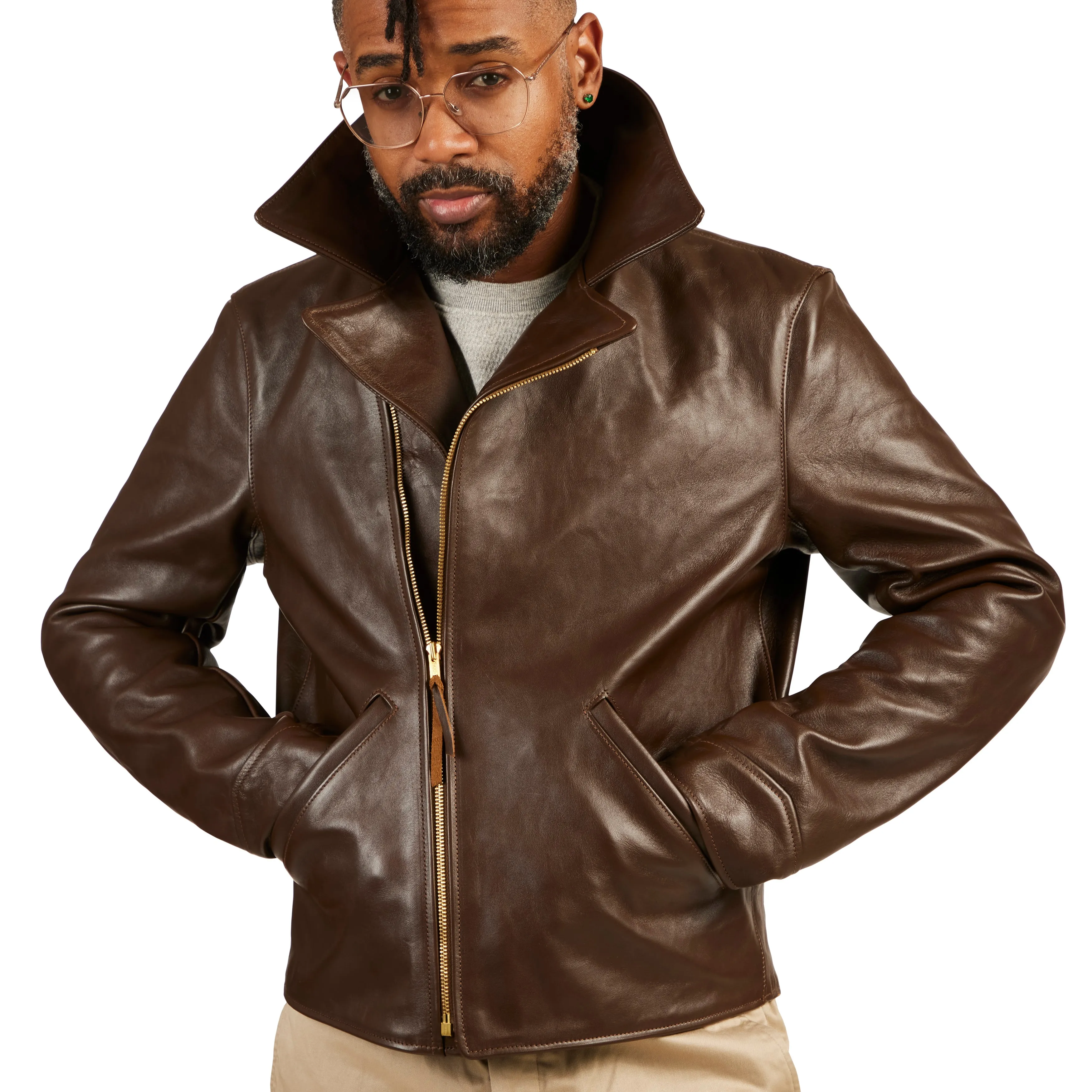 Horsehide Leather Double Rider Jacket