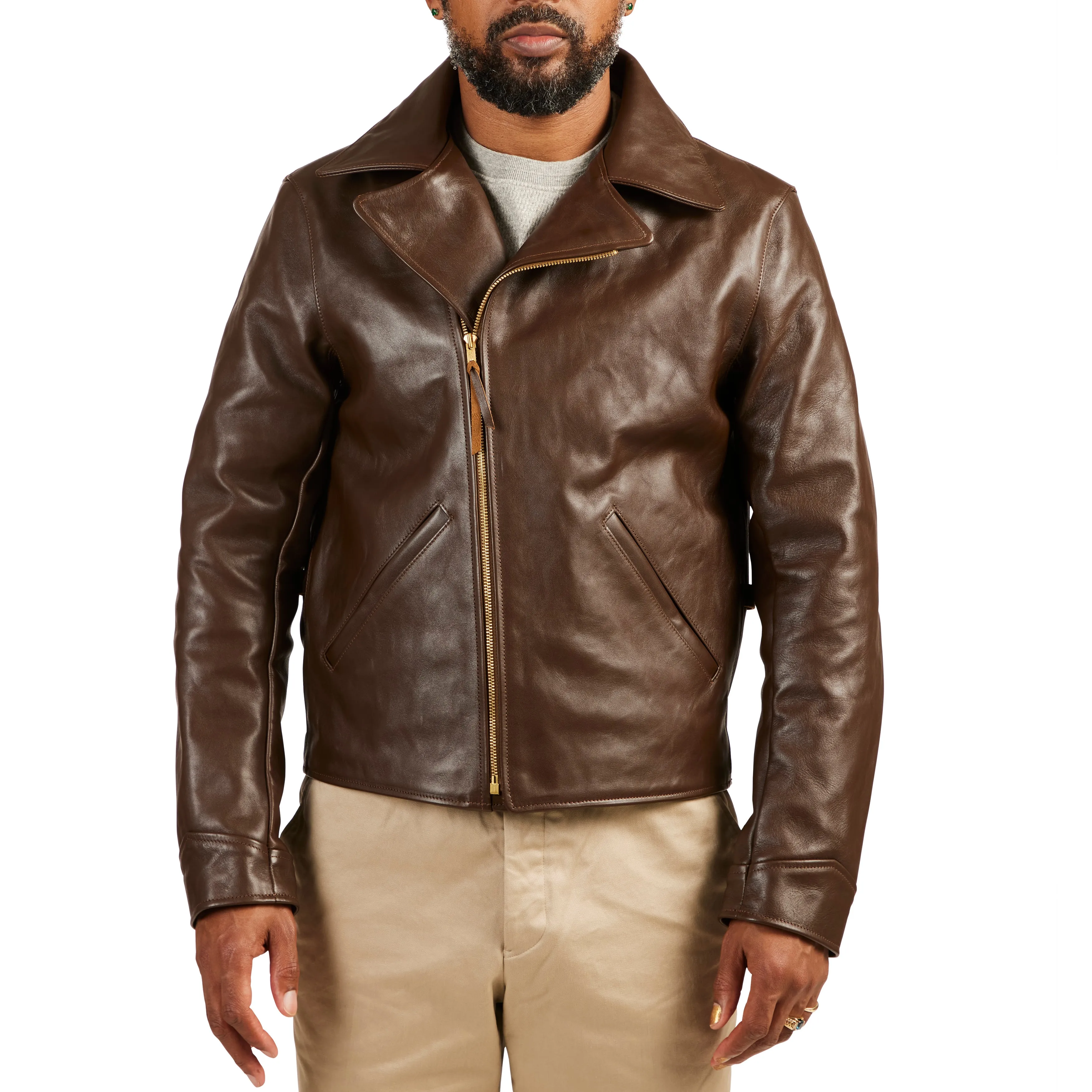 Horsehide Leather Double Rider Jacket