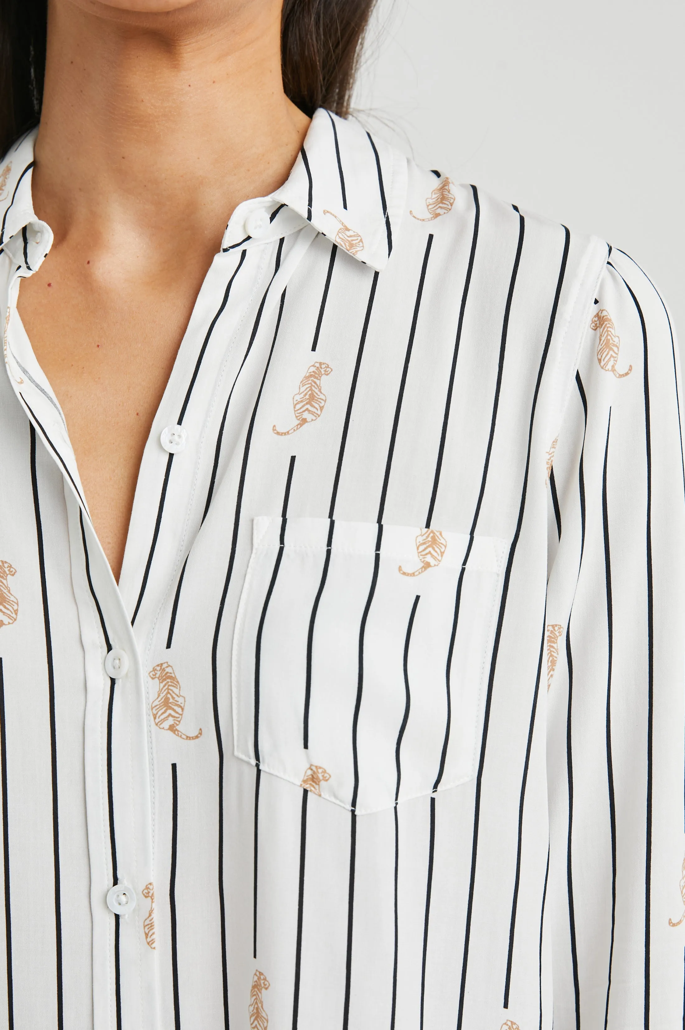 KATHRYN SHIRT - STRIPED TIGERS