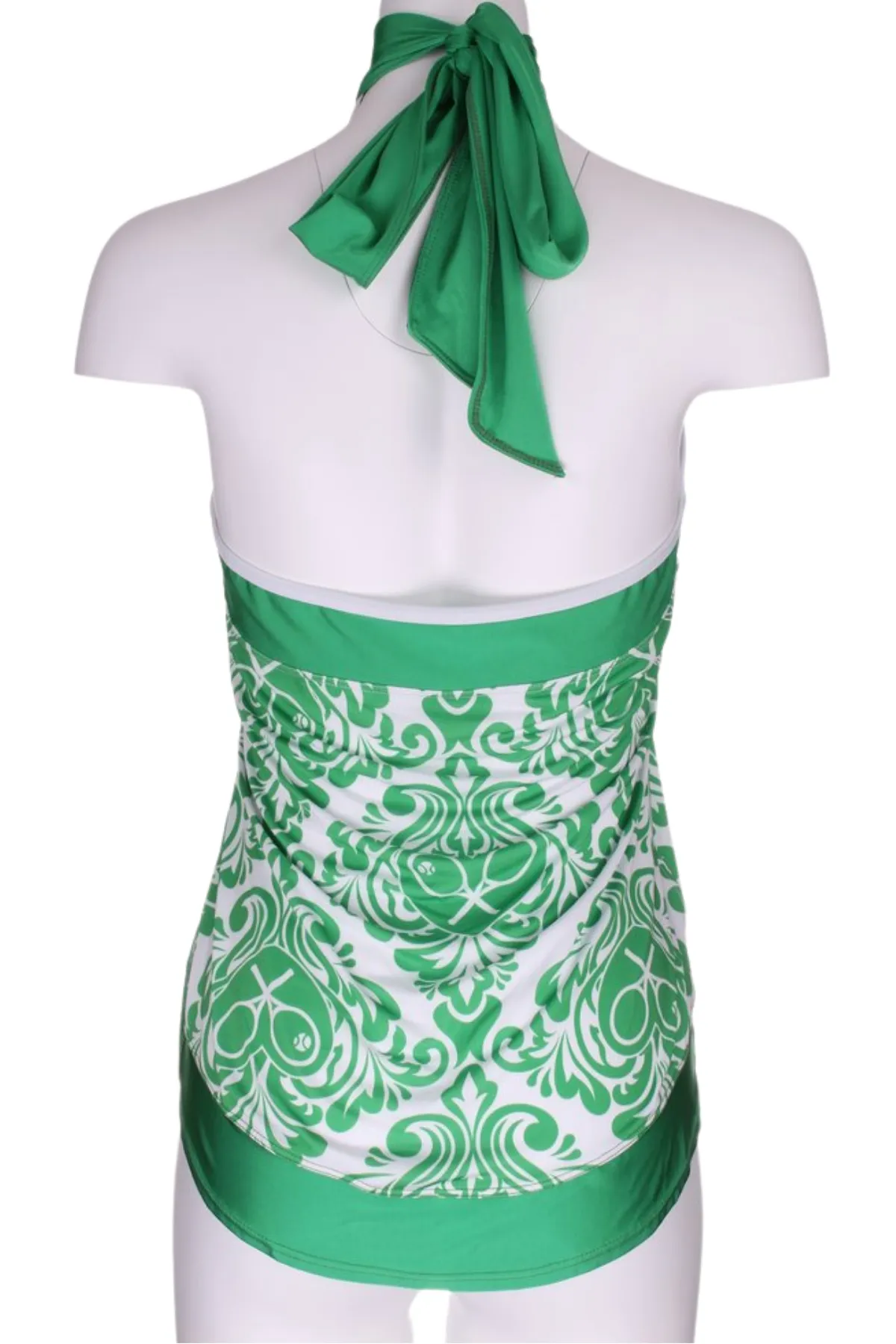 Limited Green Damask   Heart Halter Top