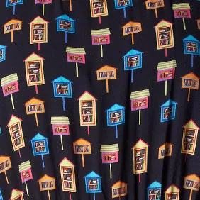 Little Libraries Long Sleeve Frill Dress