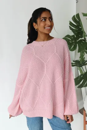 Logan Sweater in Baby Pink