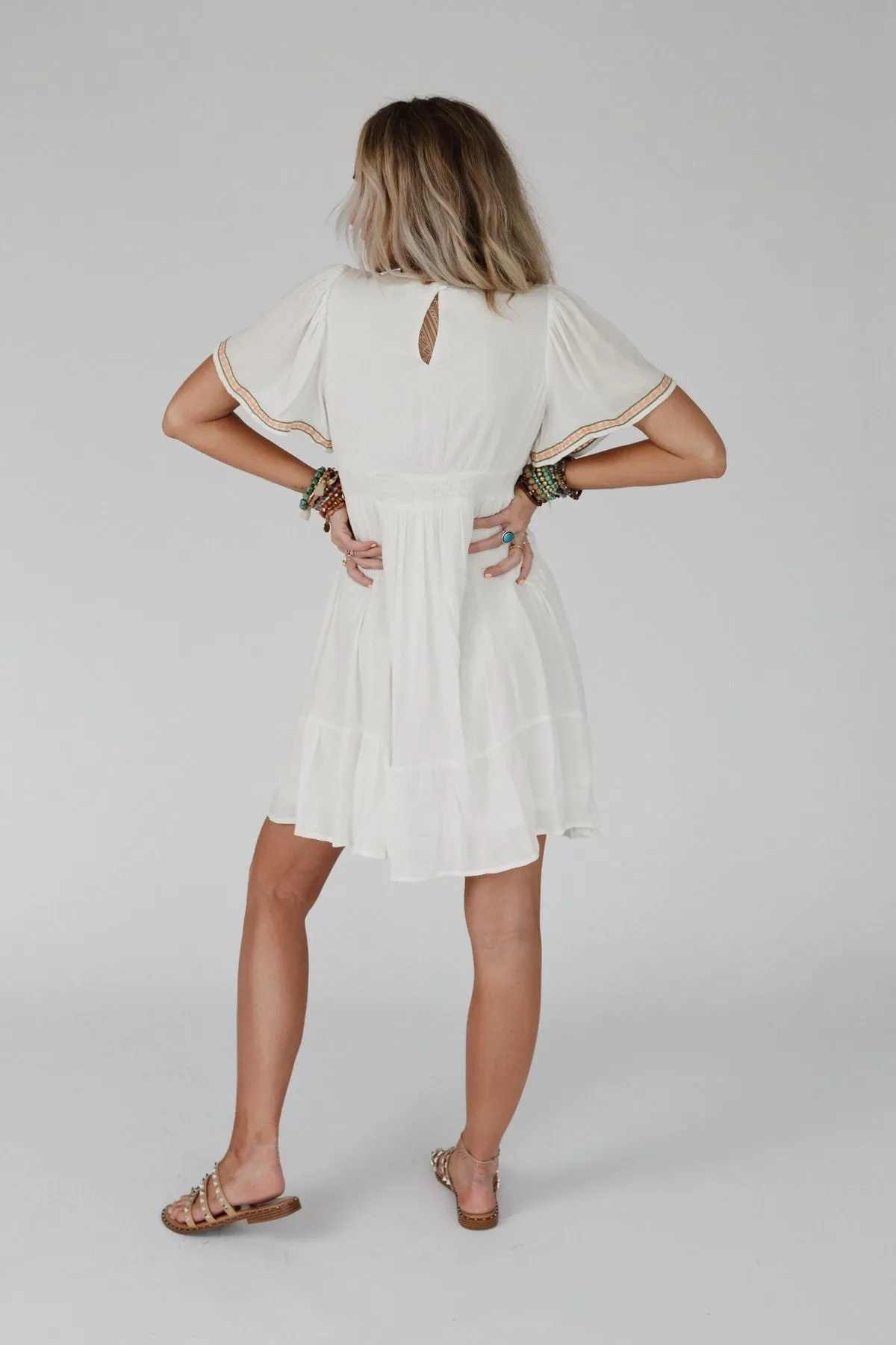 Magdaline Mini Dress - Ivory