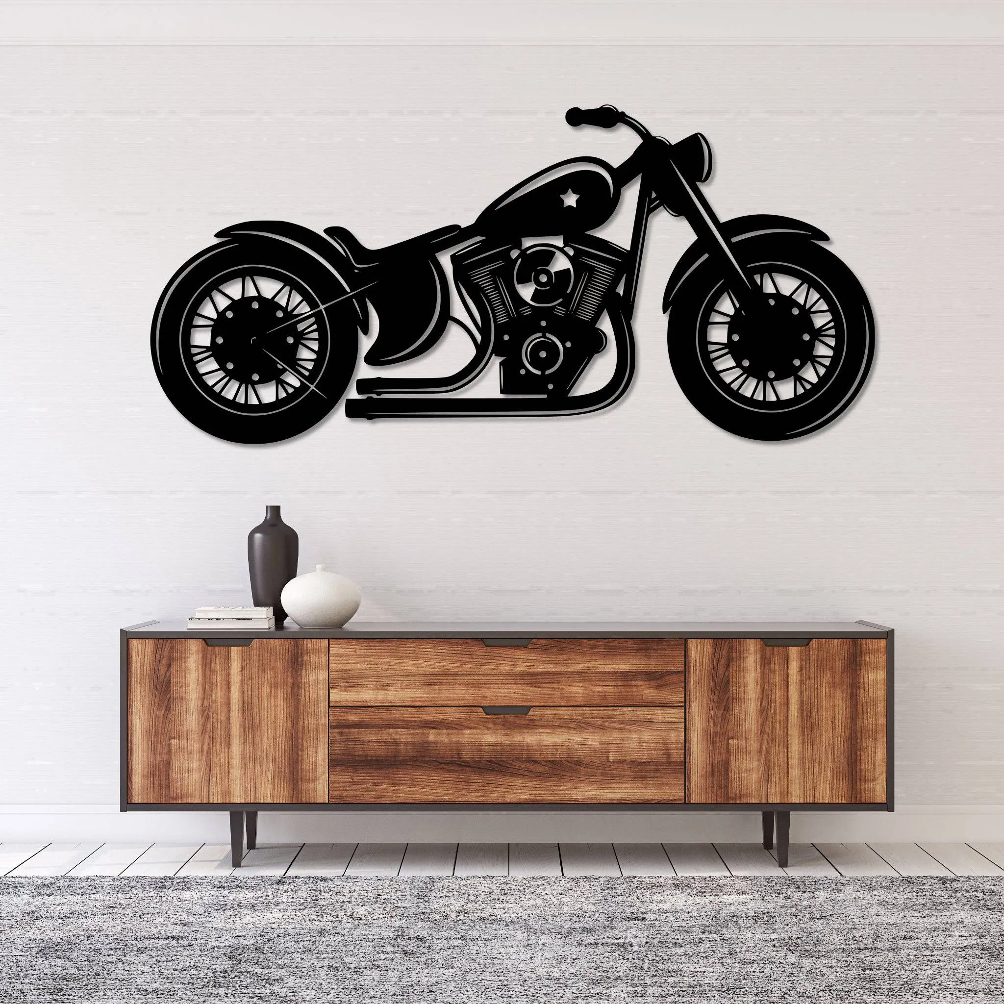 Motorcycle - Metal Wall Art