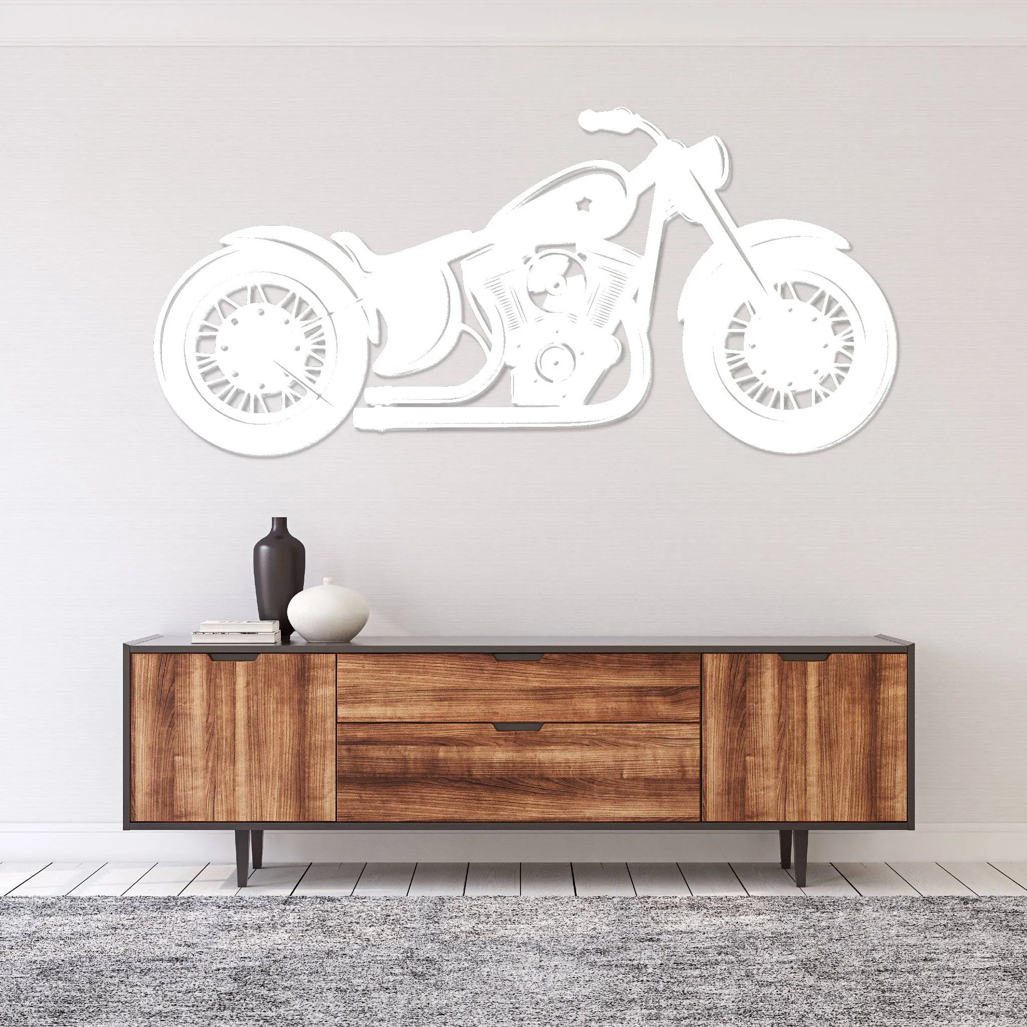 Motorcycle - Metal Wall Art