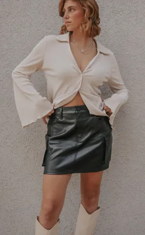 pistola: rhea cargo mid rise mini skirt