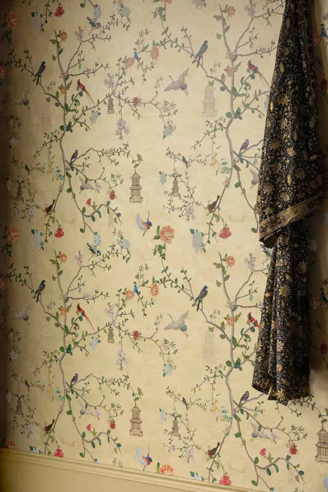 Rockett St George Modern Chinoiserie Antique Gold Wallpaper