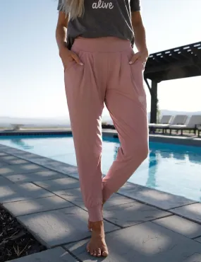 SA Exclusive Dusty Rose Harem Pocket Pants