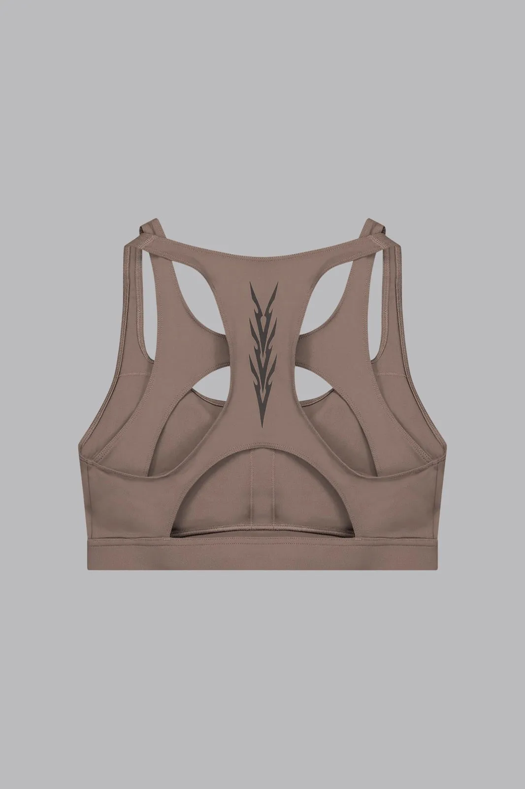 V_SCULPT® CUT OUT SPORTS BRA - Tan